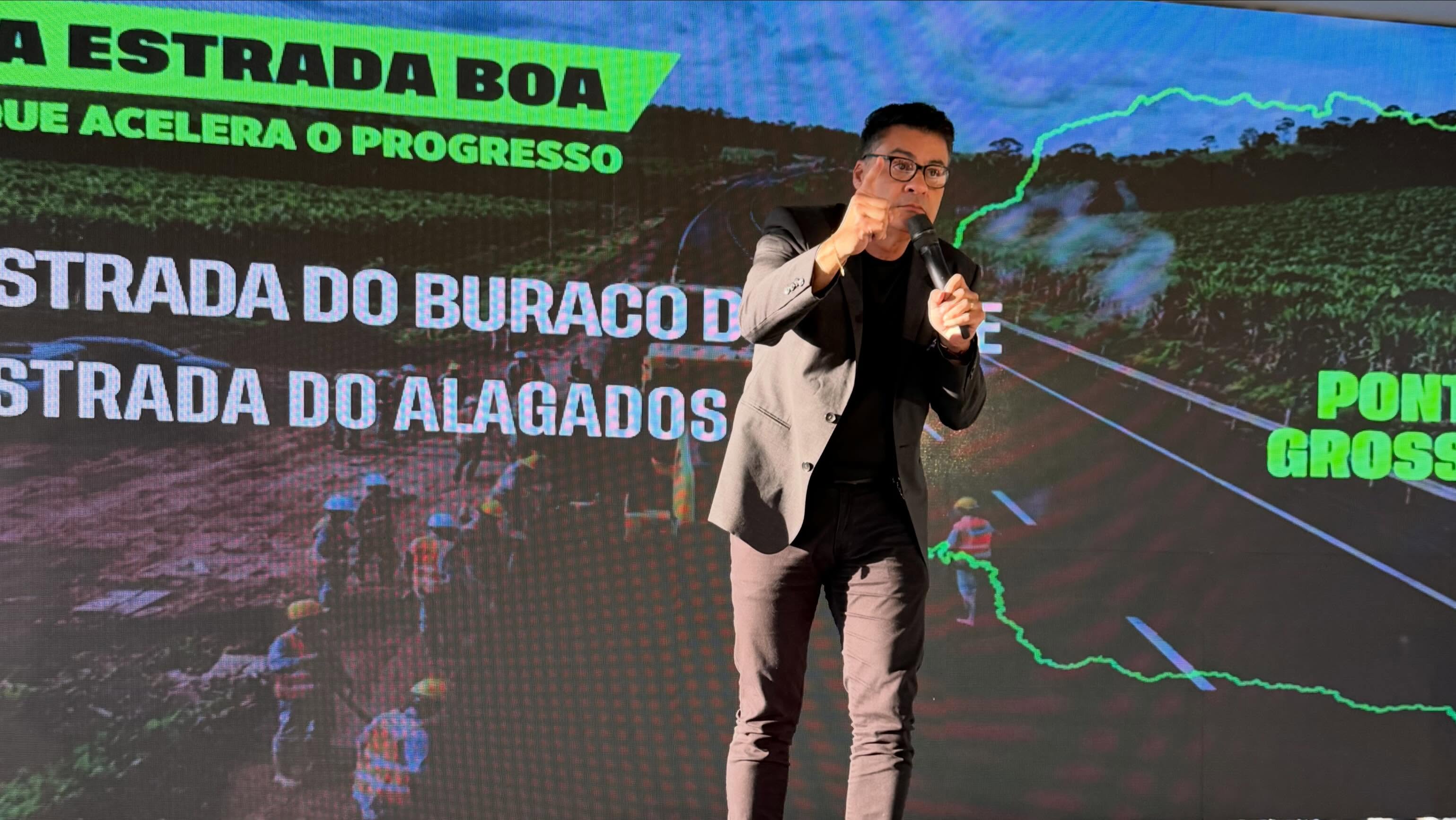 Rangel destaca pacote de R$ 180 milhões em obras do Estado para Ponta Grossa